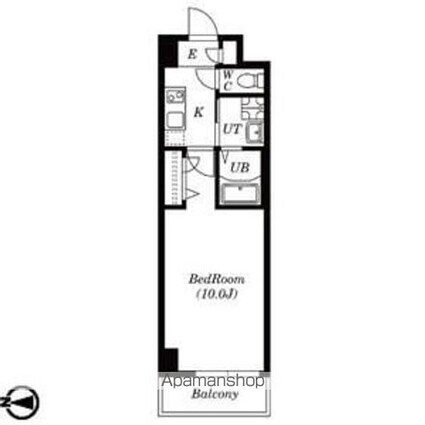 ファーニッシュ山王[1K/30m2]の間取図