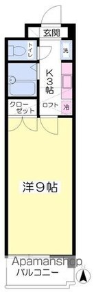 第１０成田マンション[1K/25.65m2]の間取図