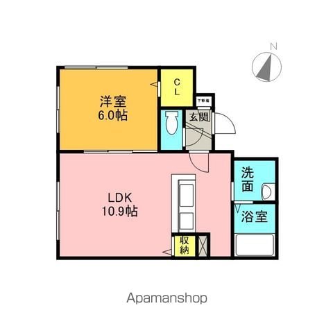 札幌市南北線 麻生駅 徒歩7分 4階建 築9年の間取り写真