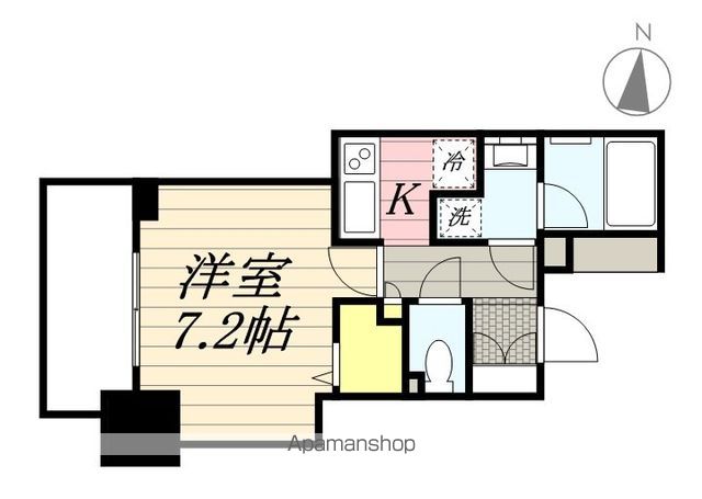 大阪市西区阿波座のマンションの間取り