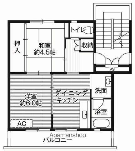 【ビレッジハウス松原２号棟の間取り】