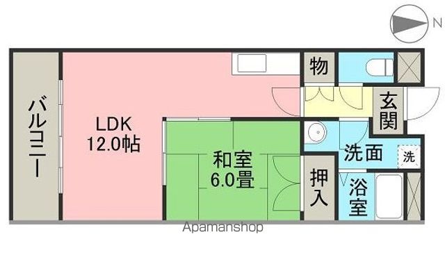 グランドヒルズ当知5番館の間取り写真