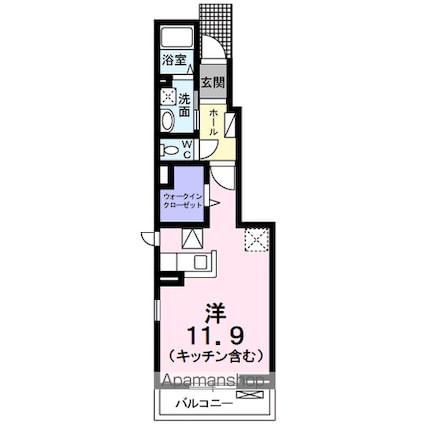 グリーン　フィールド　Ⅰ[1R/32.94m2]の間取図