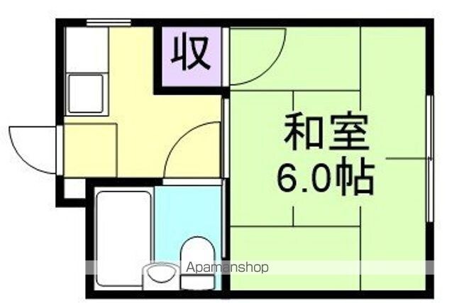 秀和コーポ[1K/17m2]の間取図