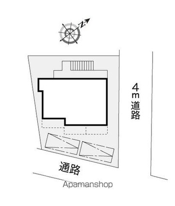 レオパレス小比企[1K/13.23m2]の配置図