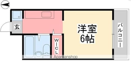 ミカハウス[1K/19.48m2]の間取図