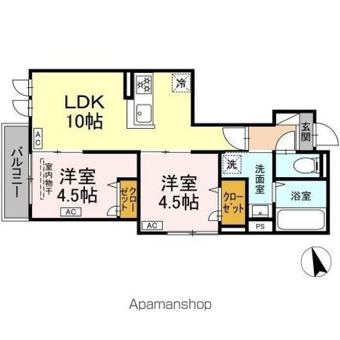 【（仮）ＤーＲＯＯＭ四つ木１丁目の間取り】