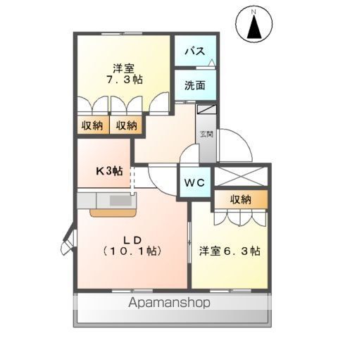 アンジェリークの間取り写真