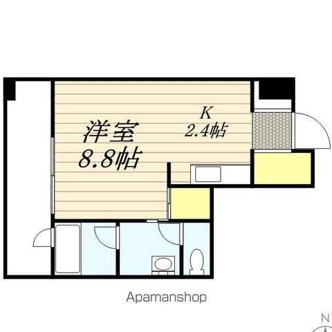 ラフィネタワー札幌南3条の間取り写真