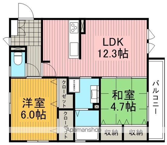 メープル住吉の間取り写真