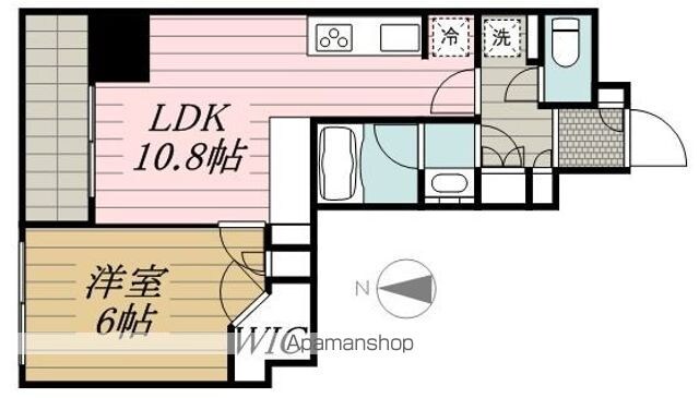 パークアクシス錦糸町レジデンス[1LDK/41.14m2]の間取図