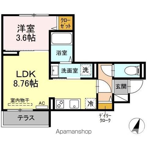 【ラリュール貫井の間取り】