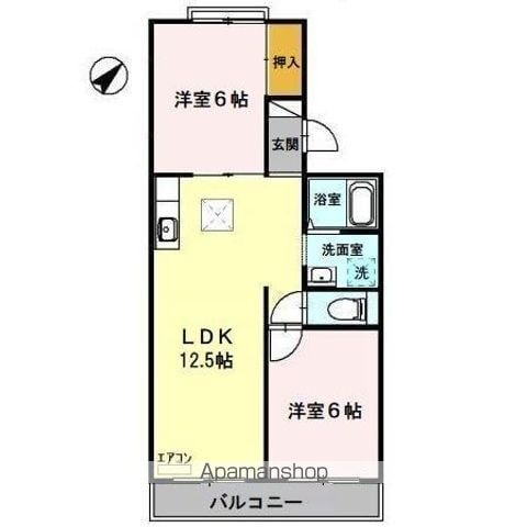 サンパークハイツの間取り写真