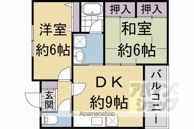 GARNET RESIDENCE上桂の間取り写真