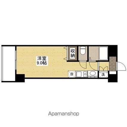 プリエール２１[1R/26.1m2]の間取図