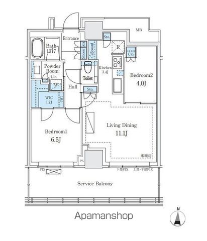 【ＴＨＥ　ＹＯＫＯＨＡＭＡ　ＦＲＯＮＴ　ＴＯＷＥＲの間取り】