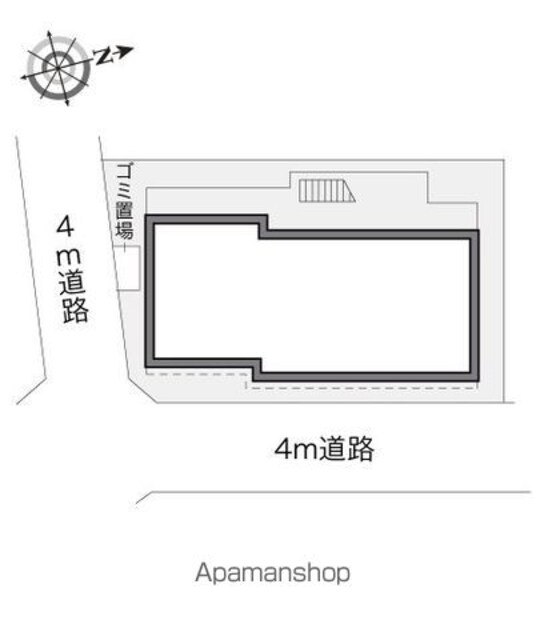 レオパレスラ・プランタン[1K/19.87m2]の配置図