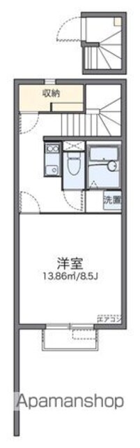 レオネクストメゾン　グリシーヌ[1K/29.97m2]の間取図