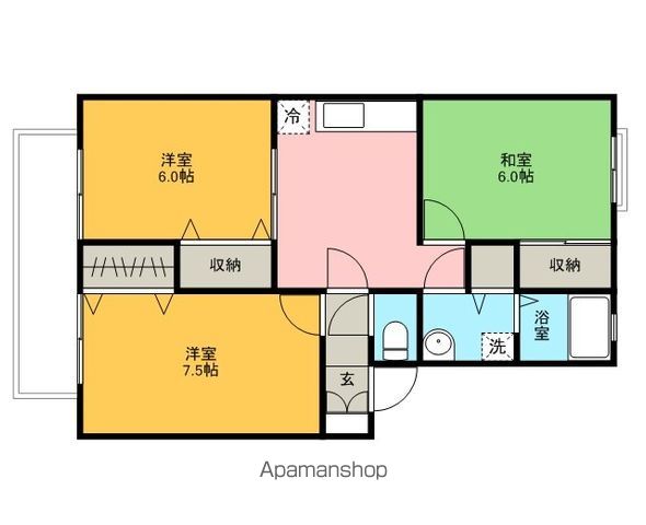 クレスト平山の間取り