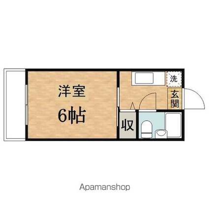 めぞん一刻[1K/17.75m2]の間取図