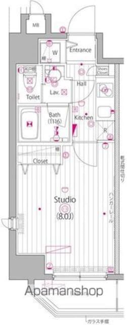 東京都千代田区神田猿楽町２丁目[1K/25.09m2]の間取図