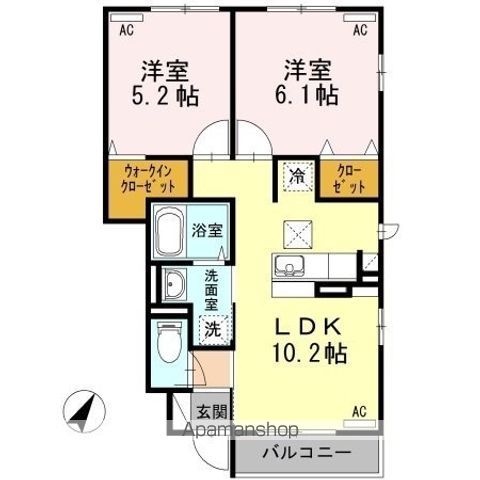 清流かわせみしらさぎ しらさぎの間取り写真