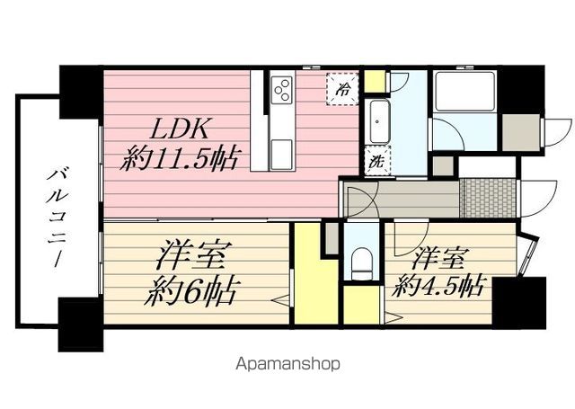 アクタス博多グランミライの間取り