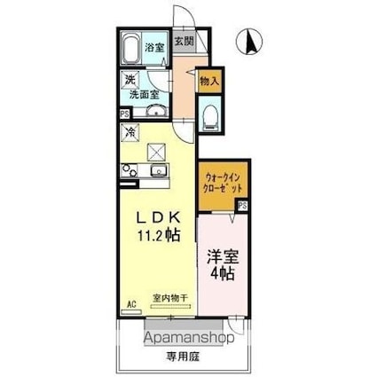 セジュール三条[1LDK/40.18m2]の間取図