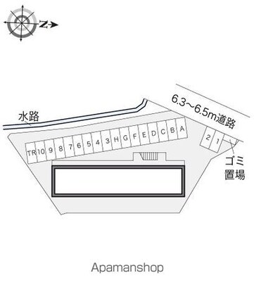 レオパレスチャオ[1K/20.28m2]の駐車場1