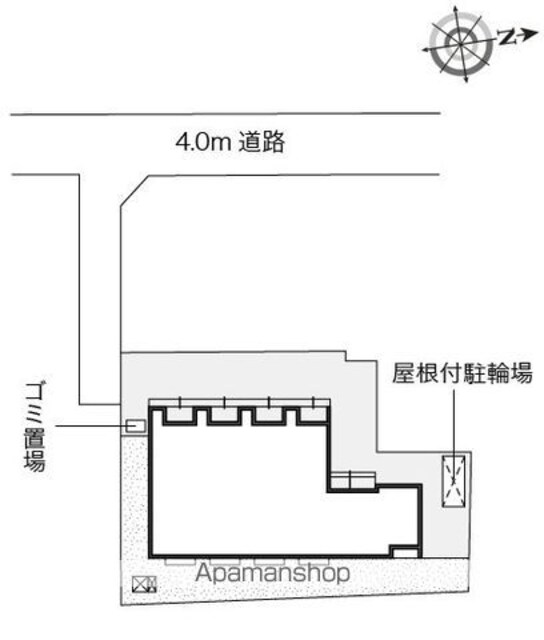 レオネクスト青梅橋[1K/23.48m2]の配置図