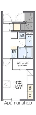 レオパレス朝気の間取り写真
