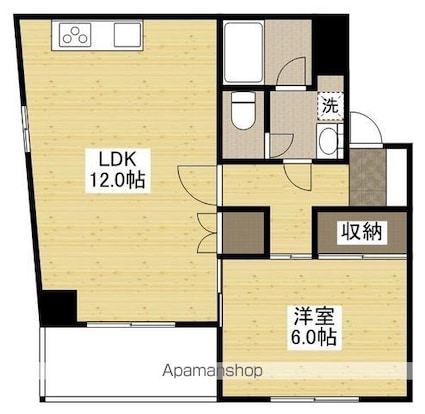 アクシーズビル[1LDK/43.18m2]の間取図