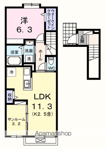 シャンモワノの間取り