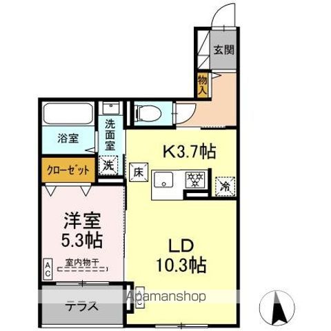 ＣＬＡＳＳＥＵＭ仙台小田原　ＩＶの間取り