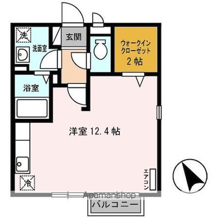 ＭＡＩＳＯＮ　ＬＡＳＴ　ＷＩＳＴＥＲＩＡ[1R/33.35m2]の間取図