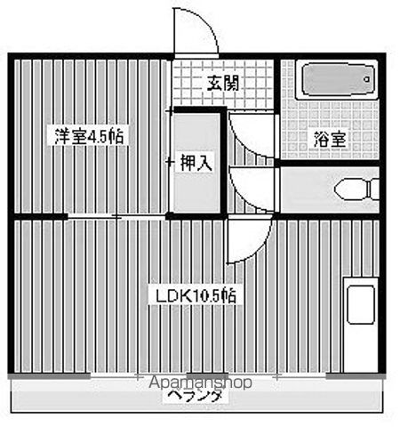 両角アパートの間取り写真