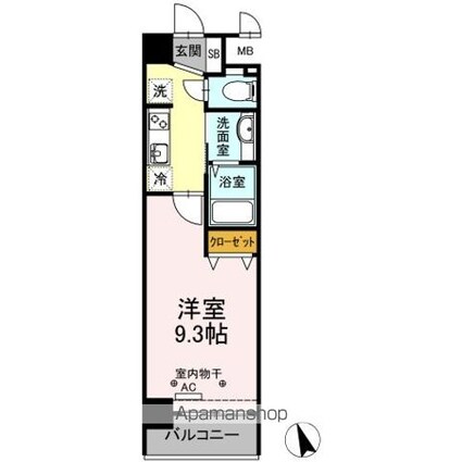 ＰＬＵＭ　ＶＩＬＬＡＧＥ[1K/29.74m2]の間取図