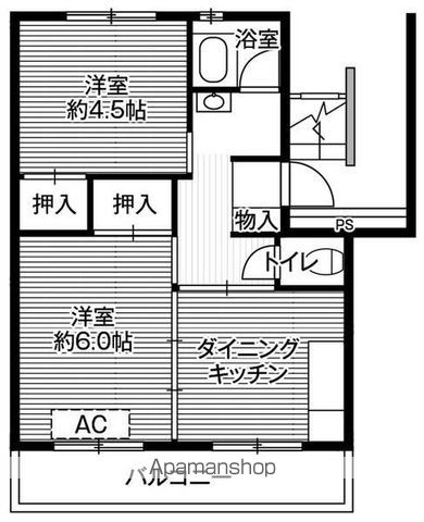 ビレッジハウス台宿4号棟の間取り写真