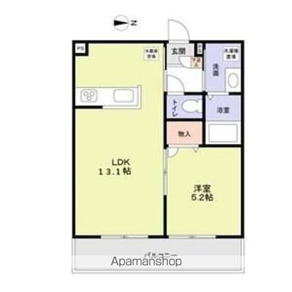 メゾンＫ[1LDK/40.36m2]の間取図