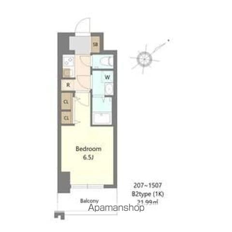 SーRESIDENCE堺BLAZEの間取り写真