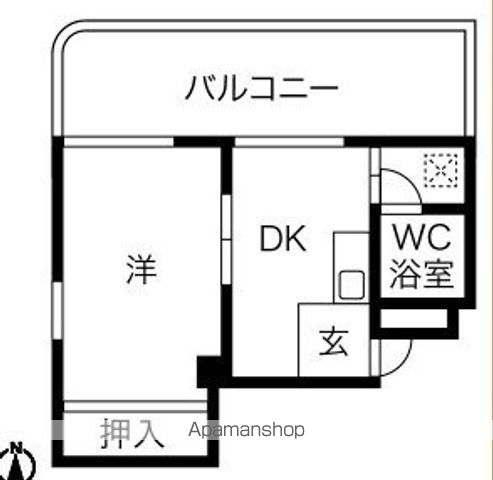 【サンビラ大手前の間取り】