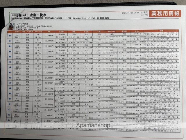 レナジア大東の内装写真