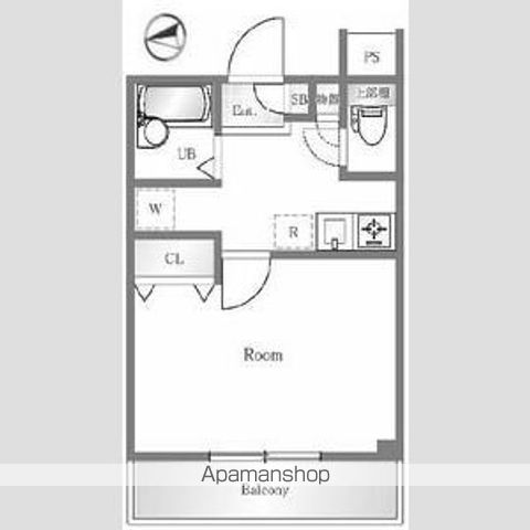 新宿区西早稲田のマンションの間取り