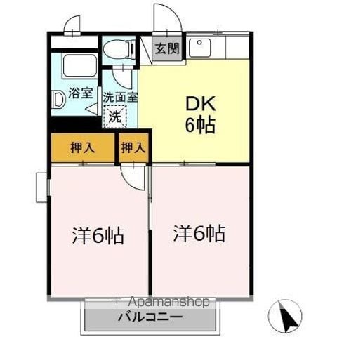 コーポ秋田の間取り写真