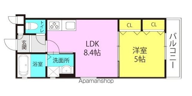 ラモーナ東大物町の間取り写真