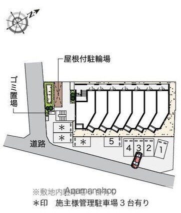 レオネクスト太田川[1K/30.38m2]の配置図