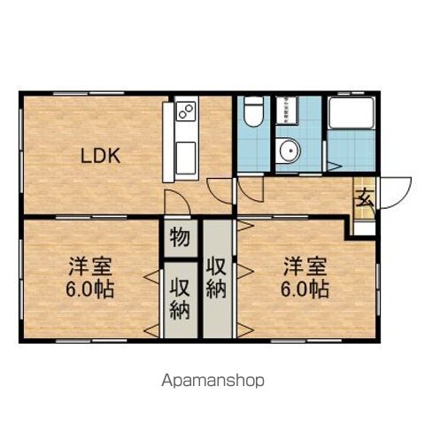 神栖市知手の戸建ての間取り