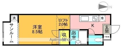 ＡＢＣタケワラコート[1K/25m2]の間取図