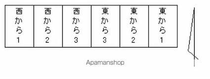 香川県高松市木太町[3K/40.58m2]の配置図