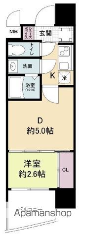 セレニテ阿波座ミラクの間取り写真